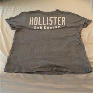 A grey Hollister shirt